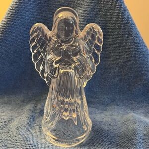 Vintage Princess House Nativity Standing Angel  24% Lead Crystal Made in Germany